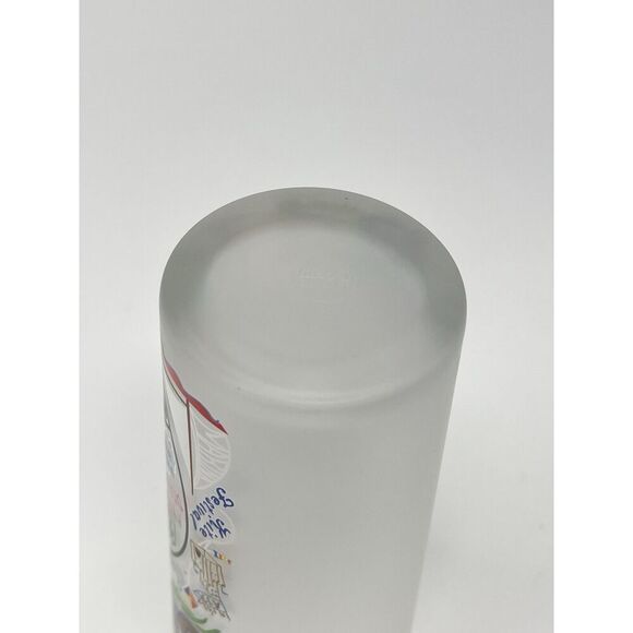 UC Berkeley Collegiate City Drinking Frosted Highball Glass Cat Studio 2017 - Picture 6 of 7